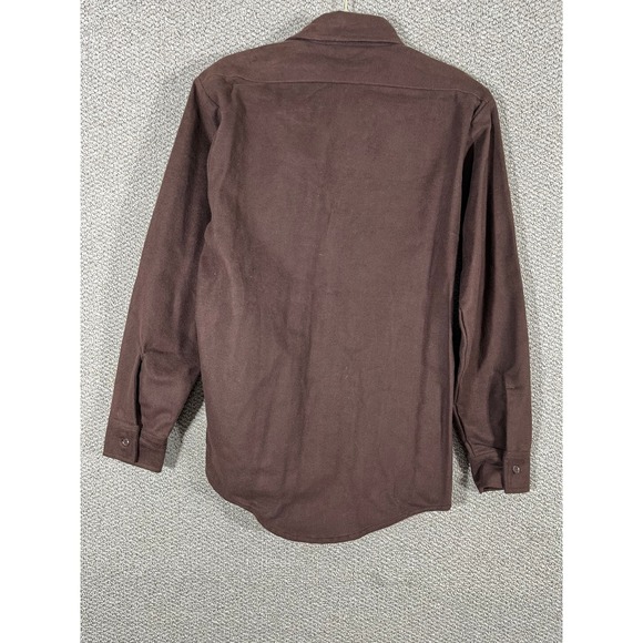 Duxback Flannel Shirt Mens Size Medium Brown Button Up Long Sleeves Outdoors - Picture 5 of 11